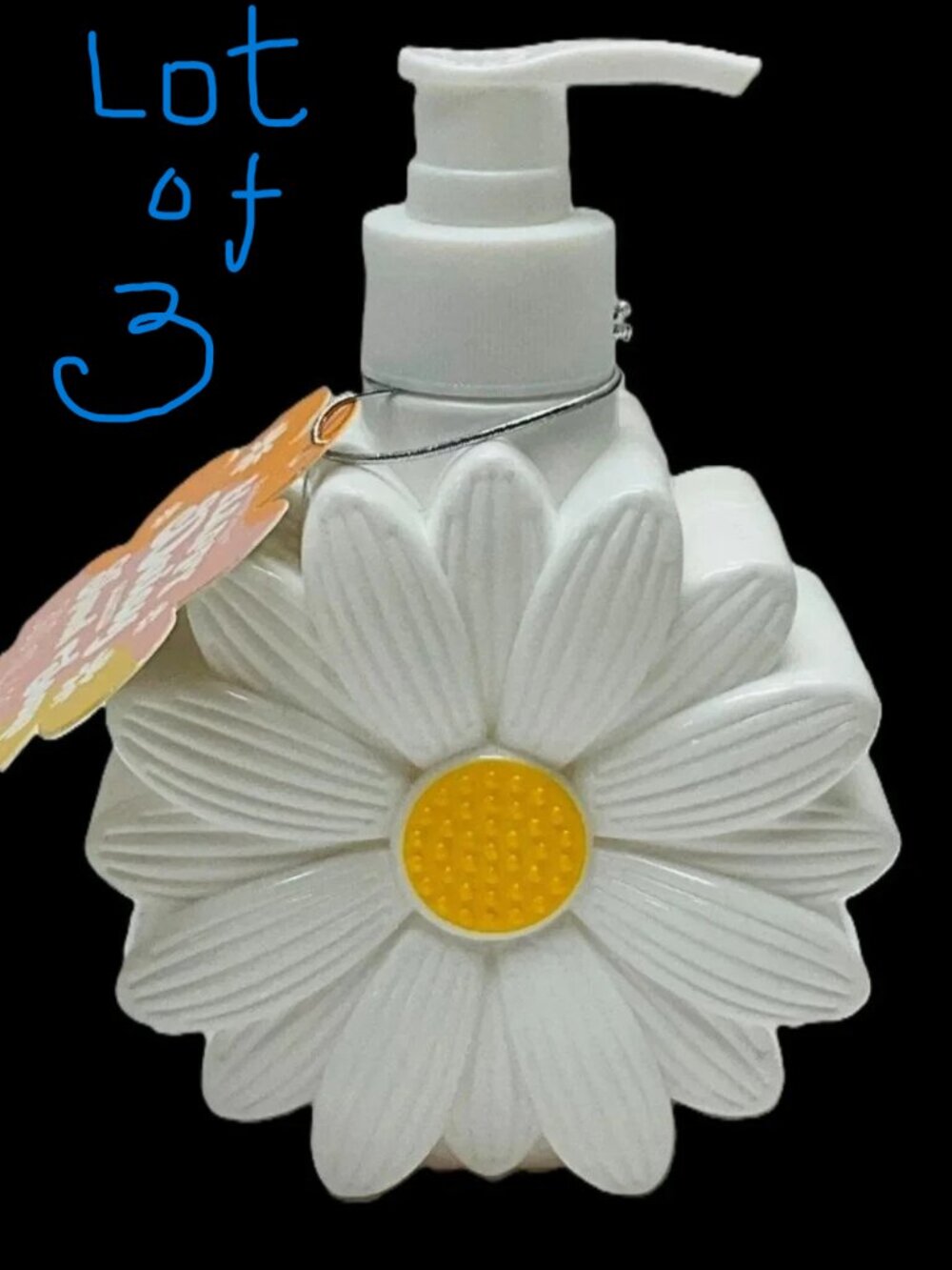 3-Pack Happy Daisy Scented Liquid Hand Soap Bath Kitchen Cute Gift Idea Daisies